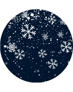 Snowflake At Midnight Blue