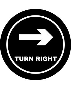 Turn Right Arrow gobo