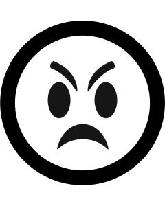 Cross Face Emoji gobo