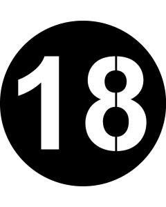 Number 18 Bold