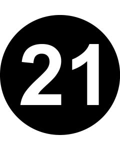 Number 21 Bold