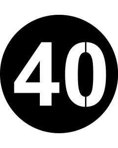 Number 40 Bold