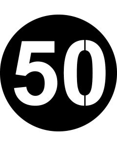 Number 50 Bold