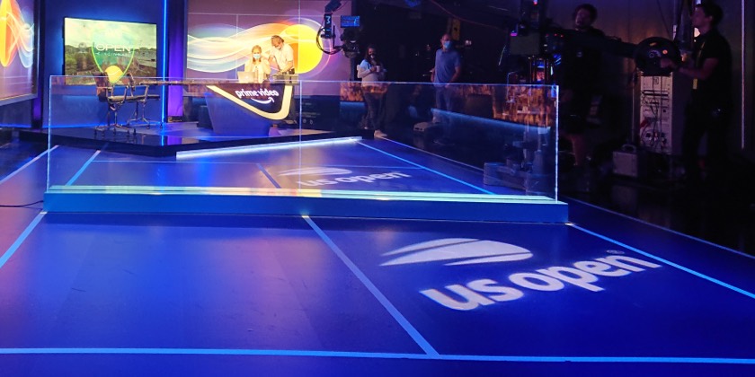 Gobo used on US Open Amazon Prime TV show